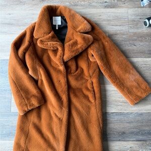 Avec les filled faux fur jacket